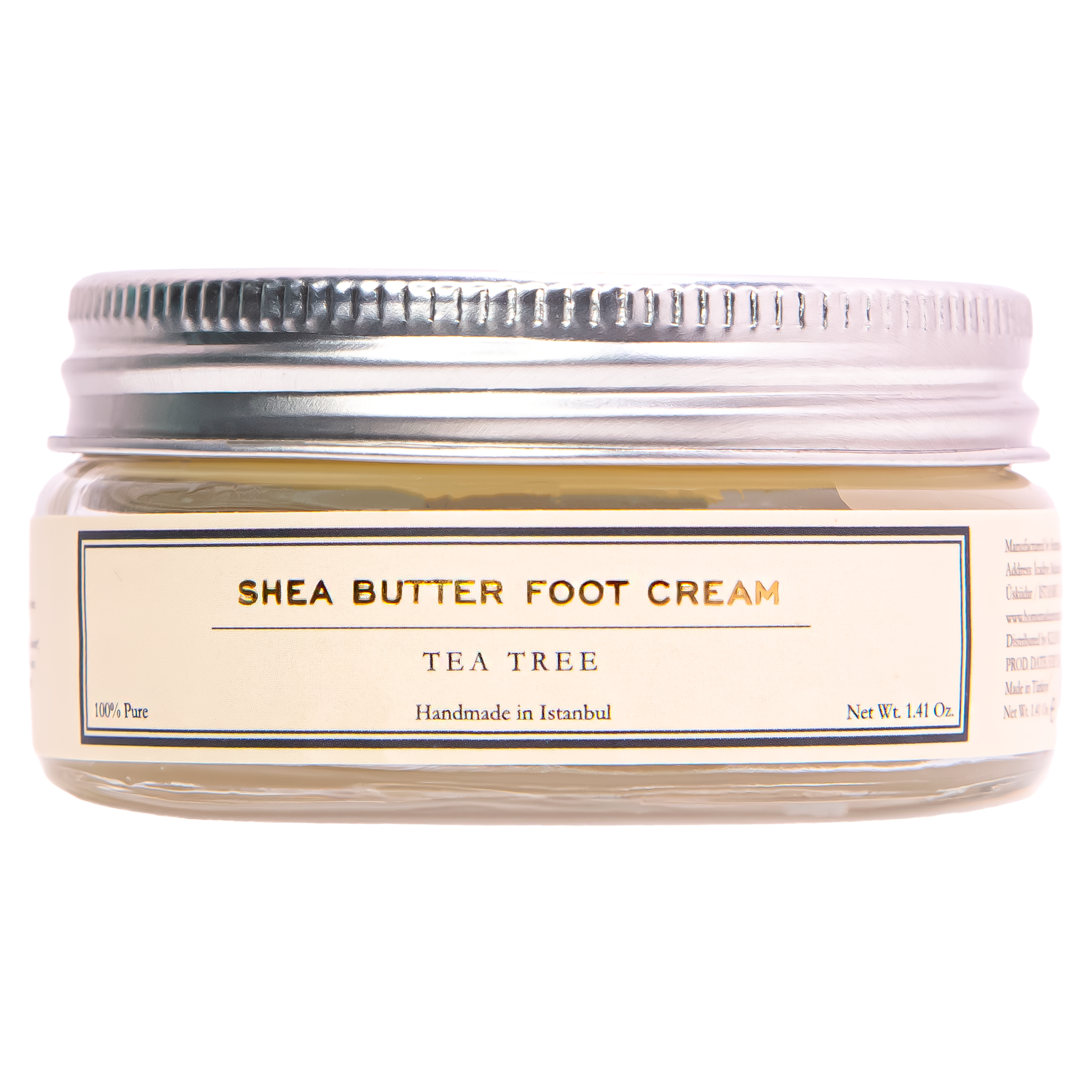 HMA | Shea Butter Foot Cream with Tea Tree | Intense Hydration & Care | 1.41 Oz. | HomeMade Aromaterapi