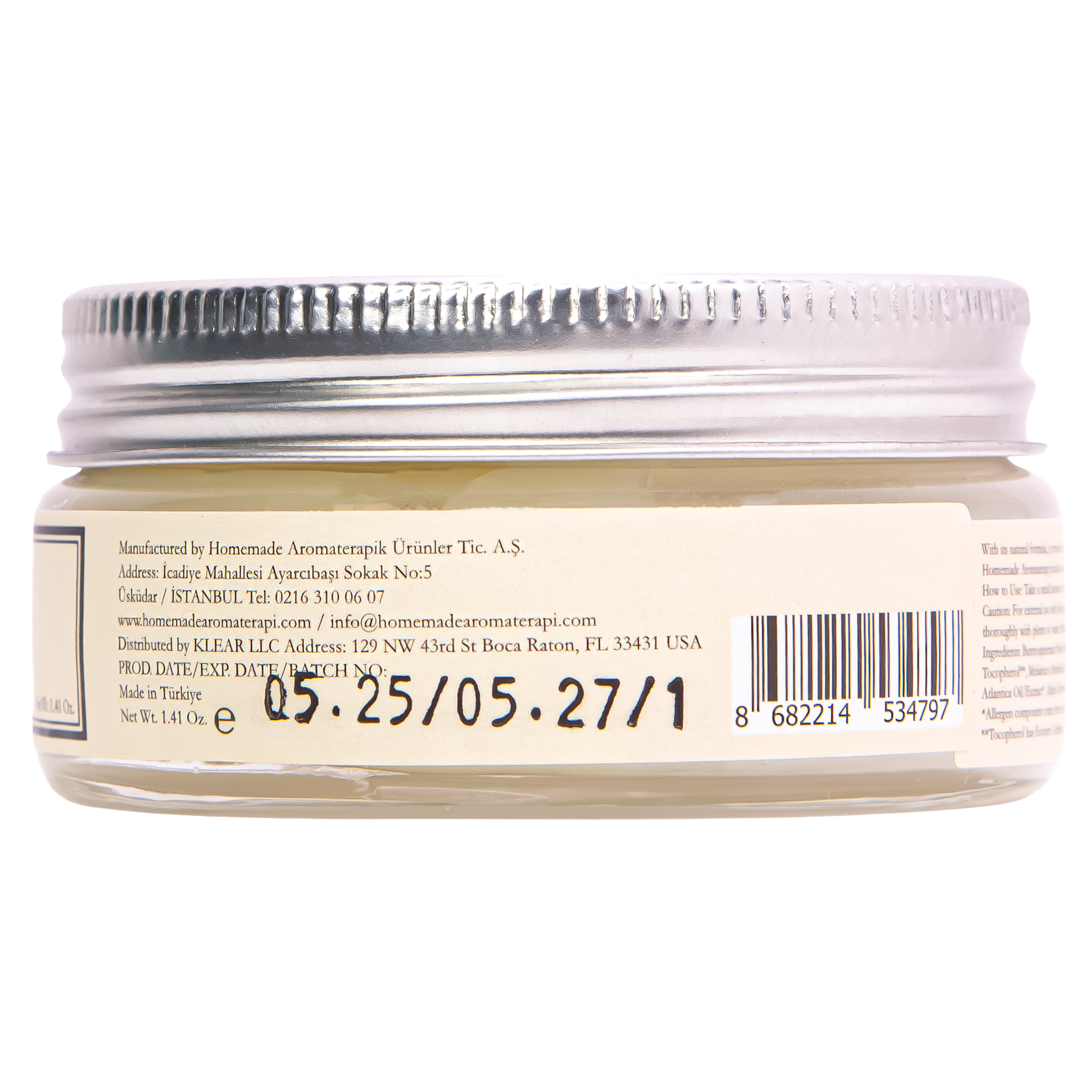HMA | Shea Butter Foot Cream with Tea Tree | Intense Hydration & Care | 1.41 Oz. | HomeMade Aromaterapi