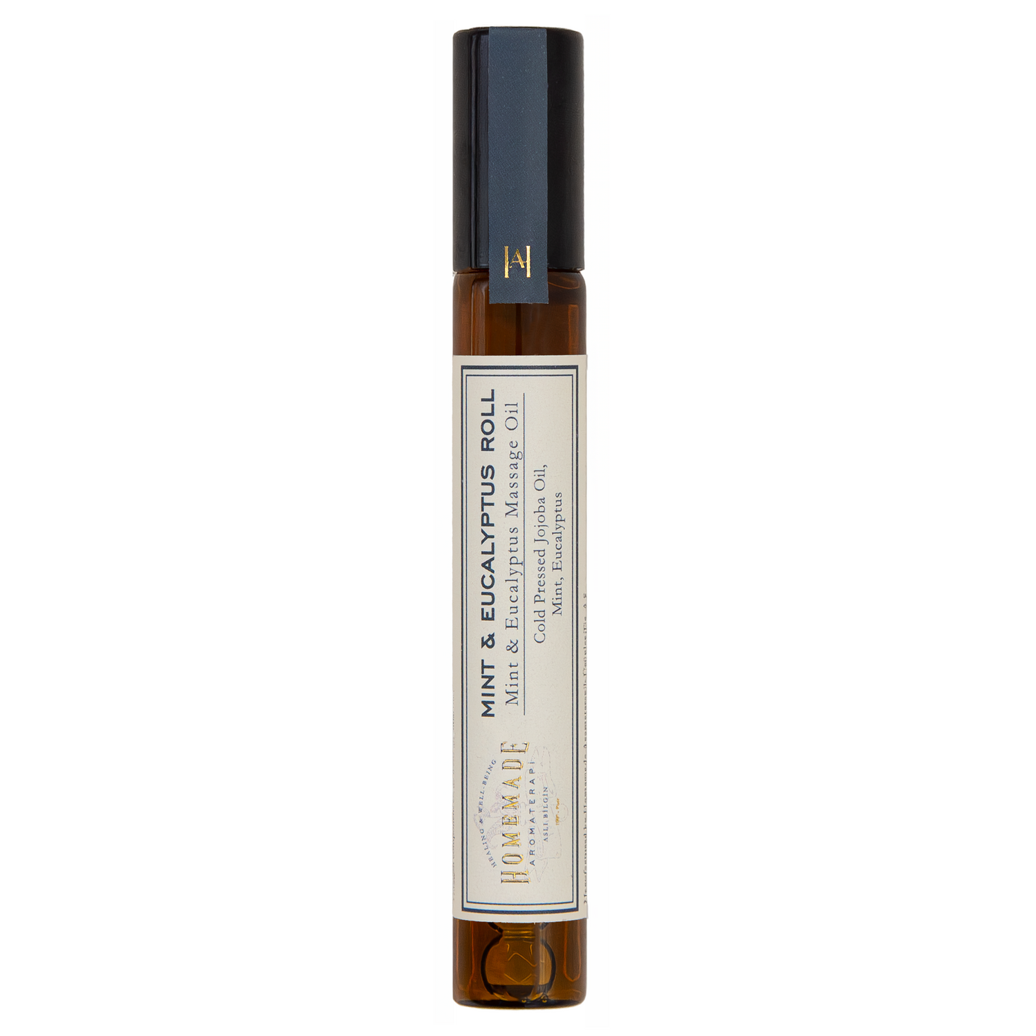 HMA | Essential Oil Blend Mini Roll | Mint and Eucalyptus Blend | 0.33 FL Oz. | HomeMade Aromaterapi