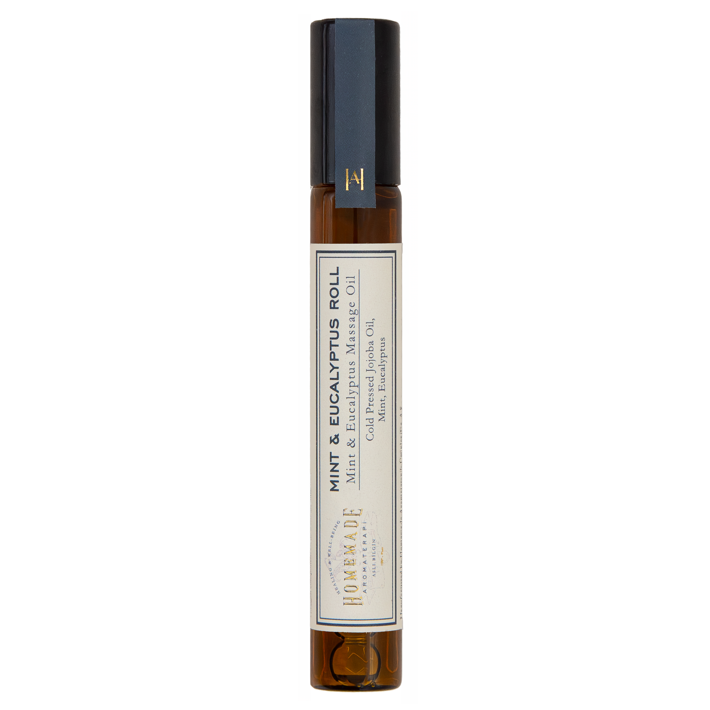 HMA | Essential Oil Blend Mini Roll | Mint and Eucalyptus Blend | 0.33 FL Oz. | HomeMade Aromaterapi