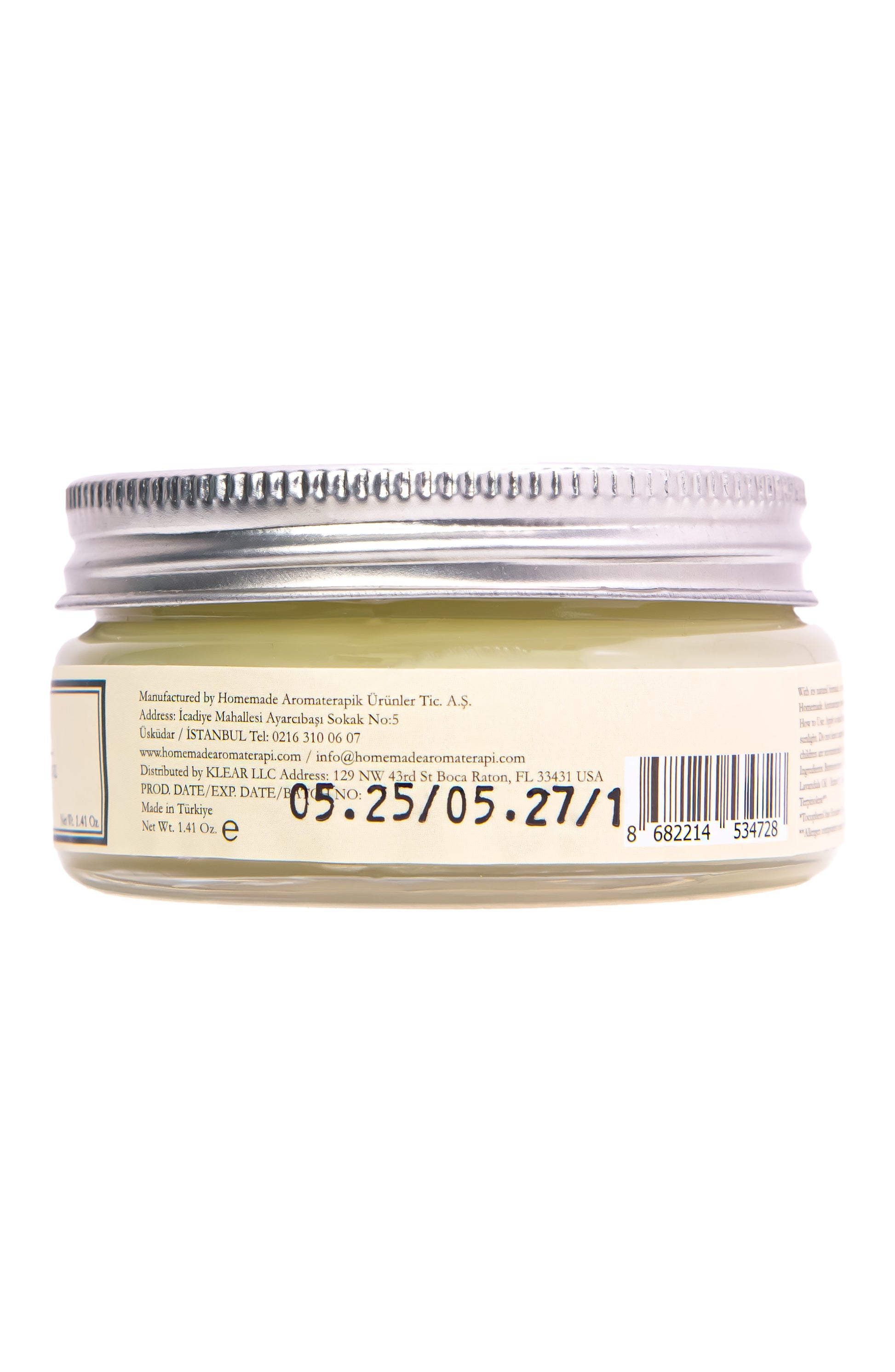 HMA Daily Moisturizer Cream jar with silver screw cap and product label on clean white background.