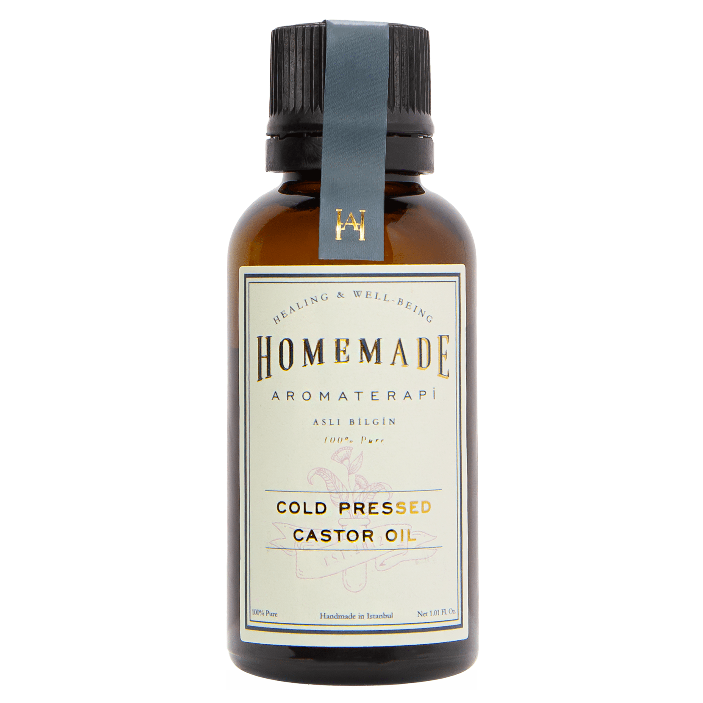 Homemade Aromaterapi | 100 Percent Pure Cold Pressed Castor Oil 1 fl oz