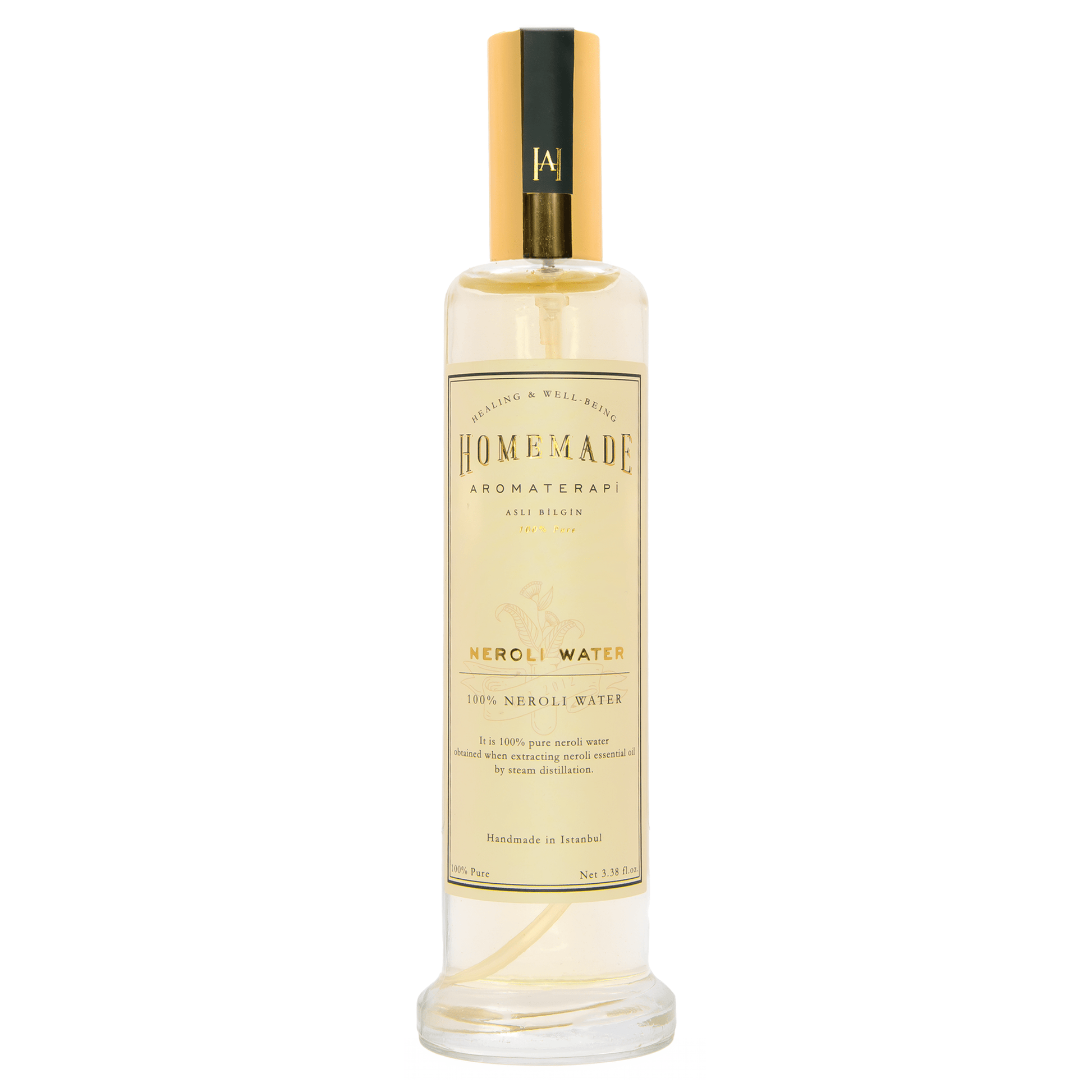 Homemade Aromaterapi | 100% Pure Neroli Water – Skin Toning & Refreshing Mist – 3.38 FL Oz. - Klearus