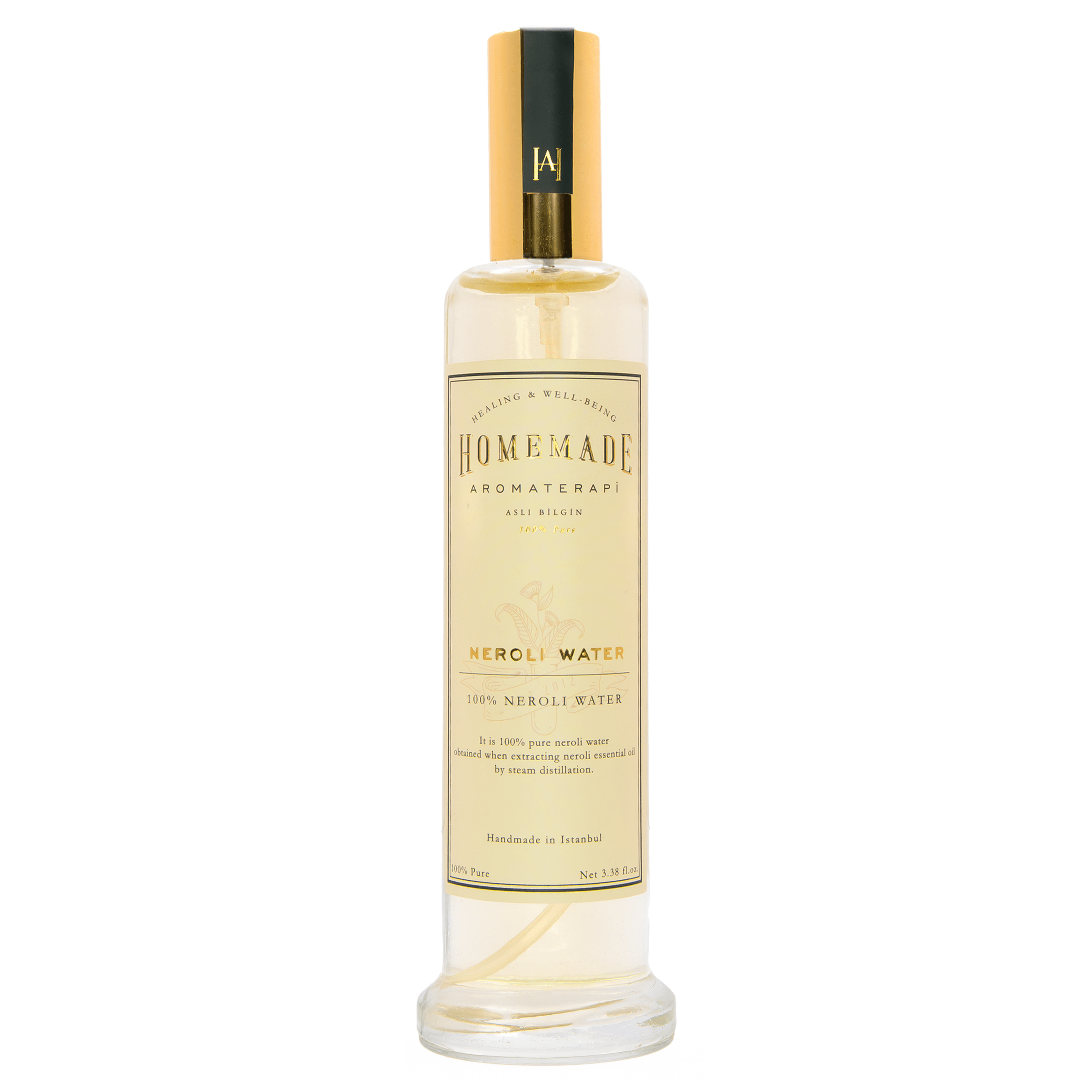 Homemade Aromaterapi | 100% Pure Neroli Water – Skin Toning & Refreshing Mist – 3.38 FL Oz. - Klearus