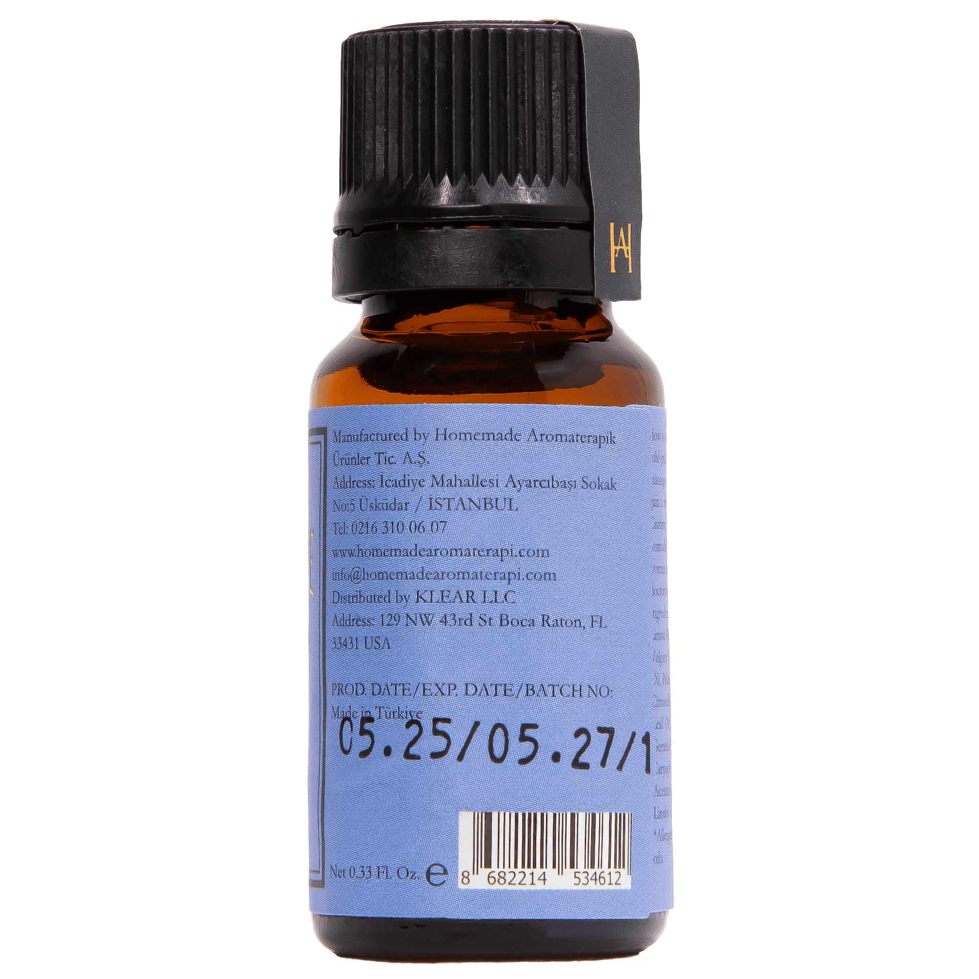 Homemade Aromaterapi | Be Well Essential Oil Blend | Herbal Immunity & Clarity | 0.33 FL Oz.