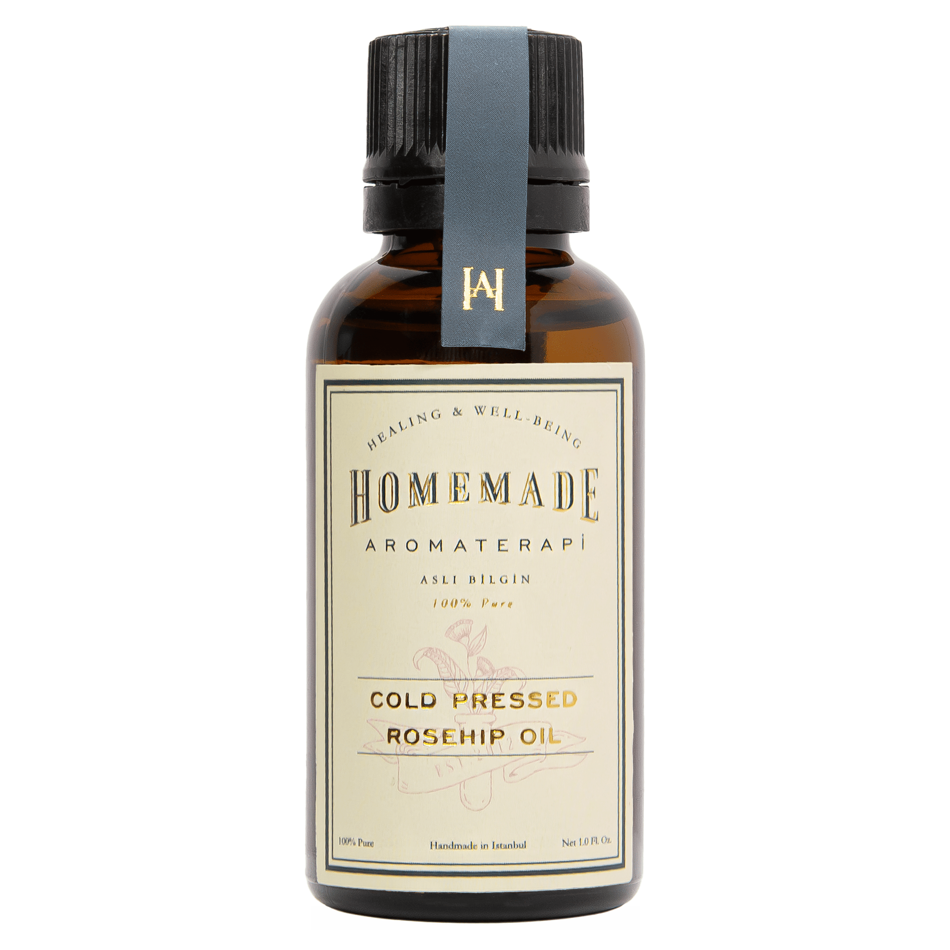 Homemade Aromaterapi | Cold Pressed Rosehip Oil | 1.0 FL Oz.