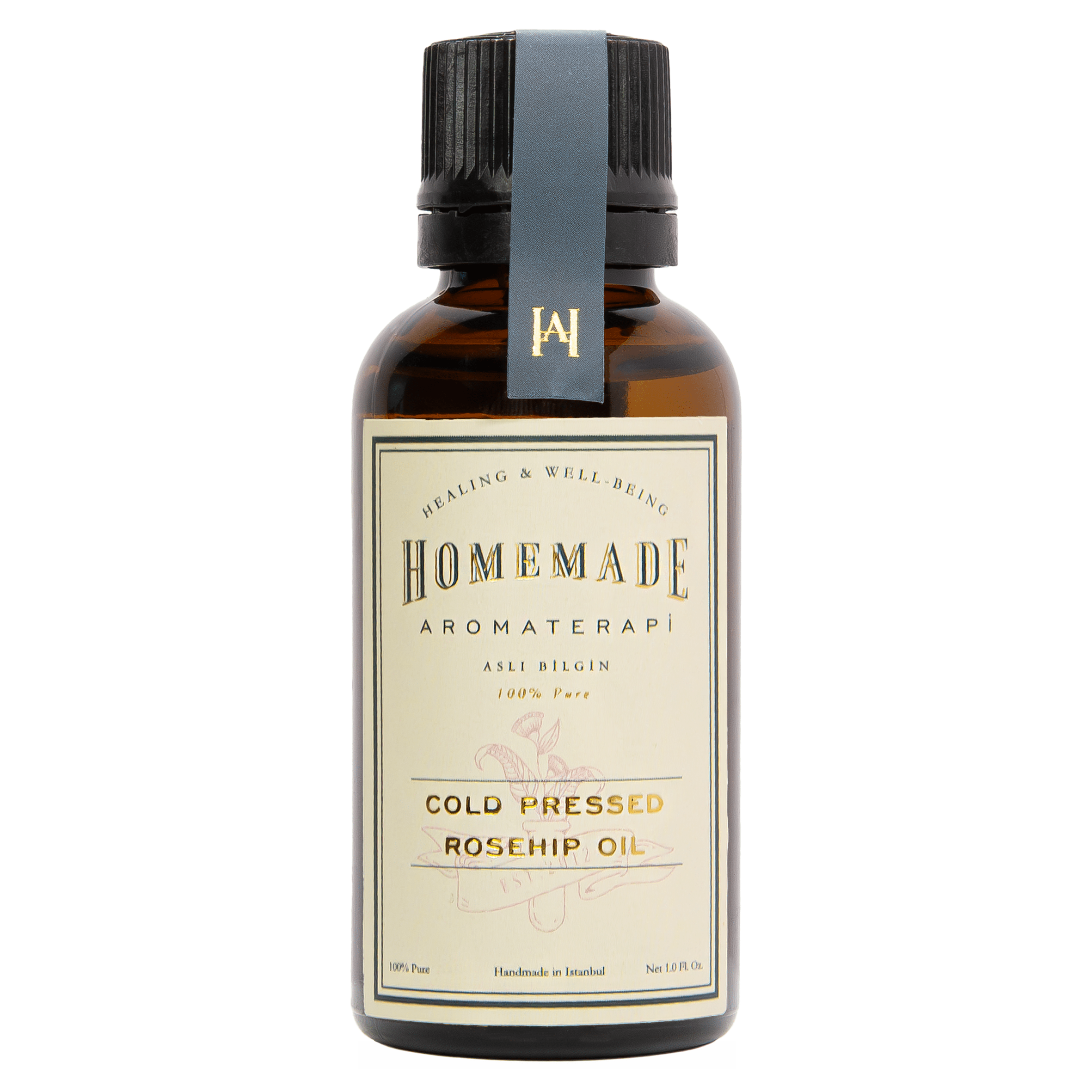 Homemade Aromaterapi | Cold Pressed Rosehip Oil | 1.0 FL Oz.