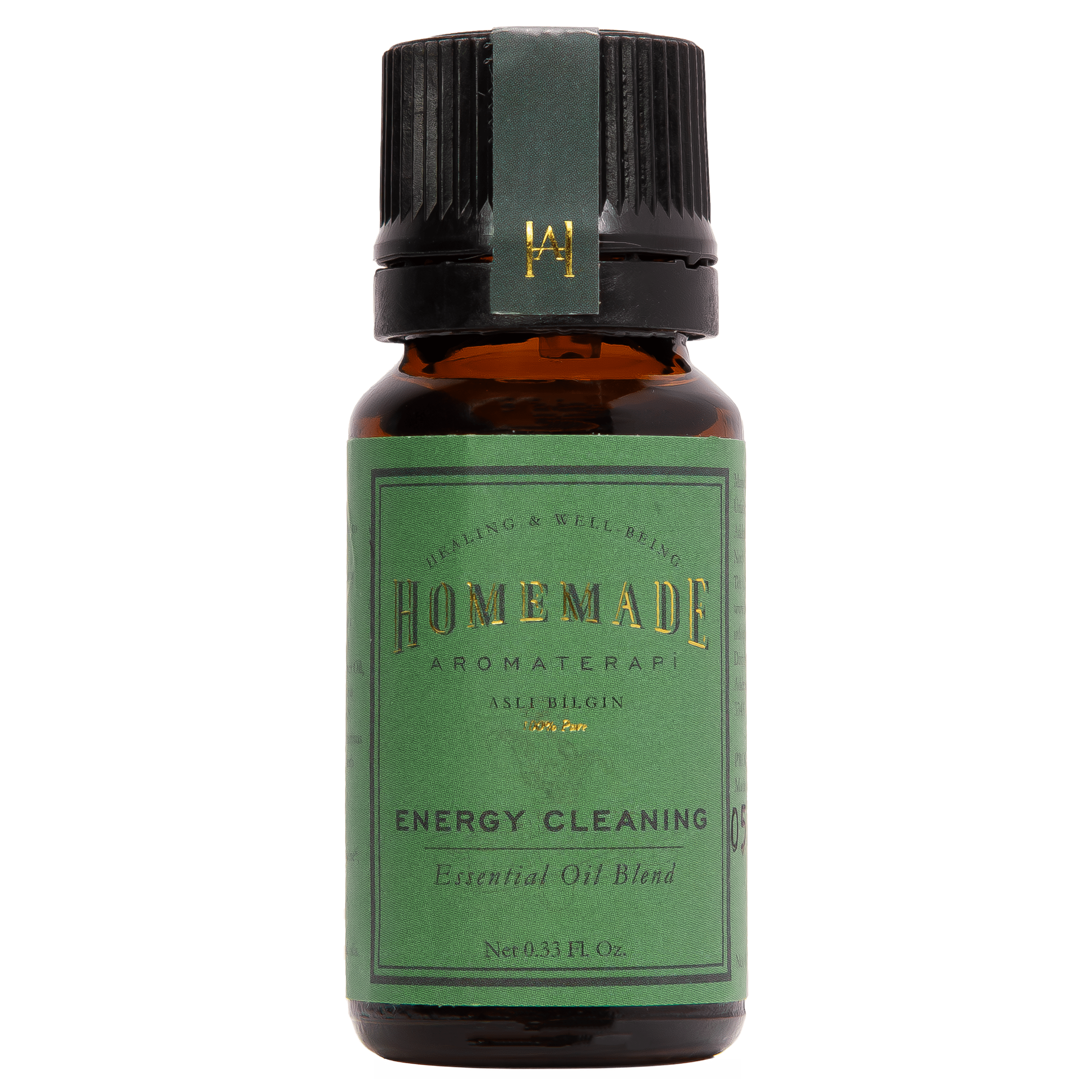 Homemade Aromaterapi | Energy Cleaning Essential Oil Blend | Uplifting & Clarifying | 0.33 FL Oz.