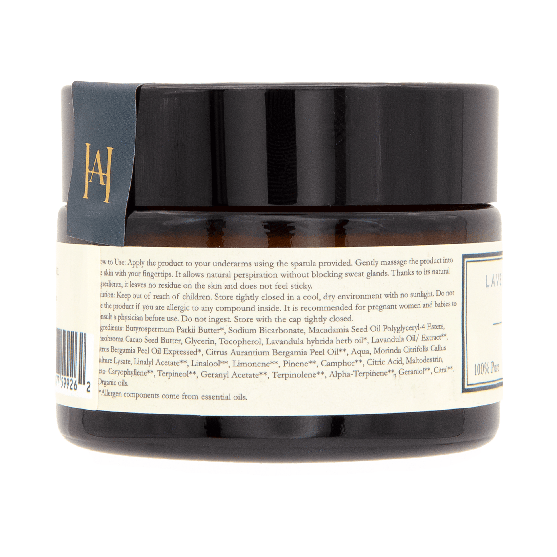 Homemade Aromaterapi | Lavender and Bergamot Natural Deodorant 1.4 fl oz