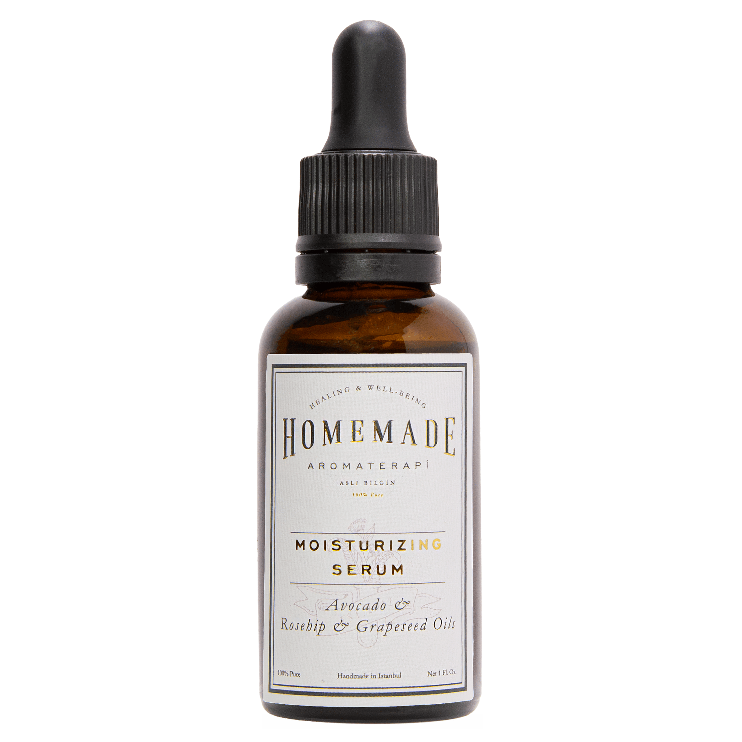 Homemade Aromaterapi | Moisturizing Serum | Avocado + Rosehip + Grapeseed | 1 Fl Oz.