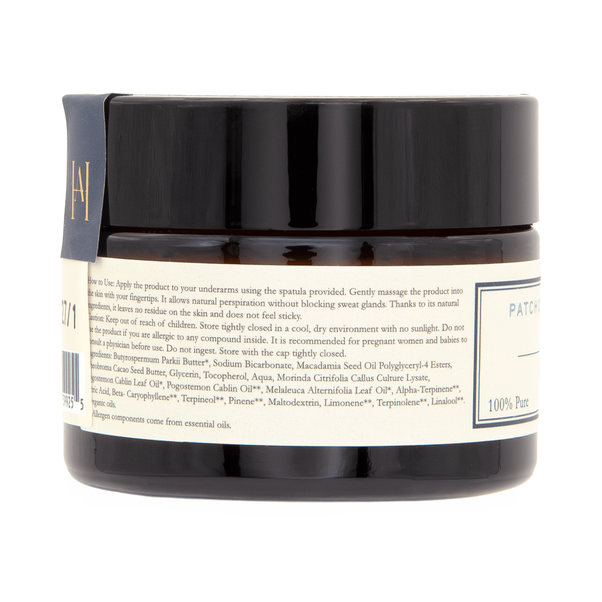 Homemade Aromaterapi | Patchouli and Tea Tree Natural Deodorant 1.4 fl oz