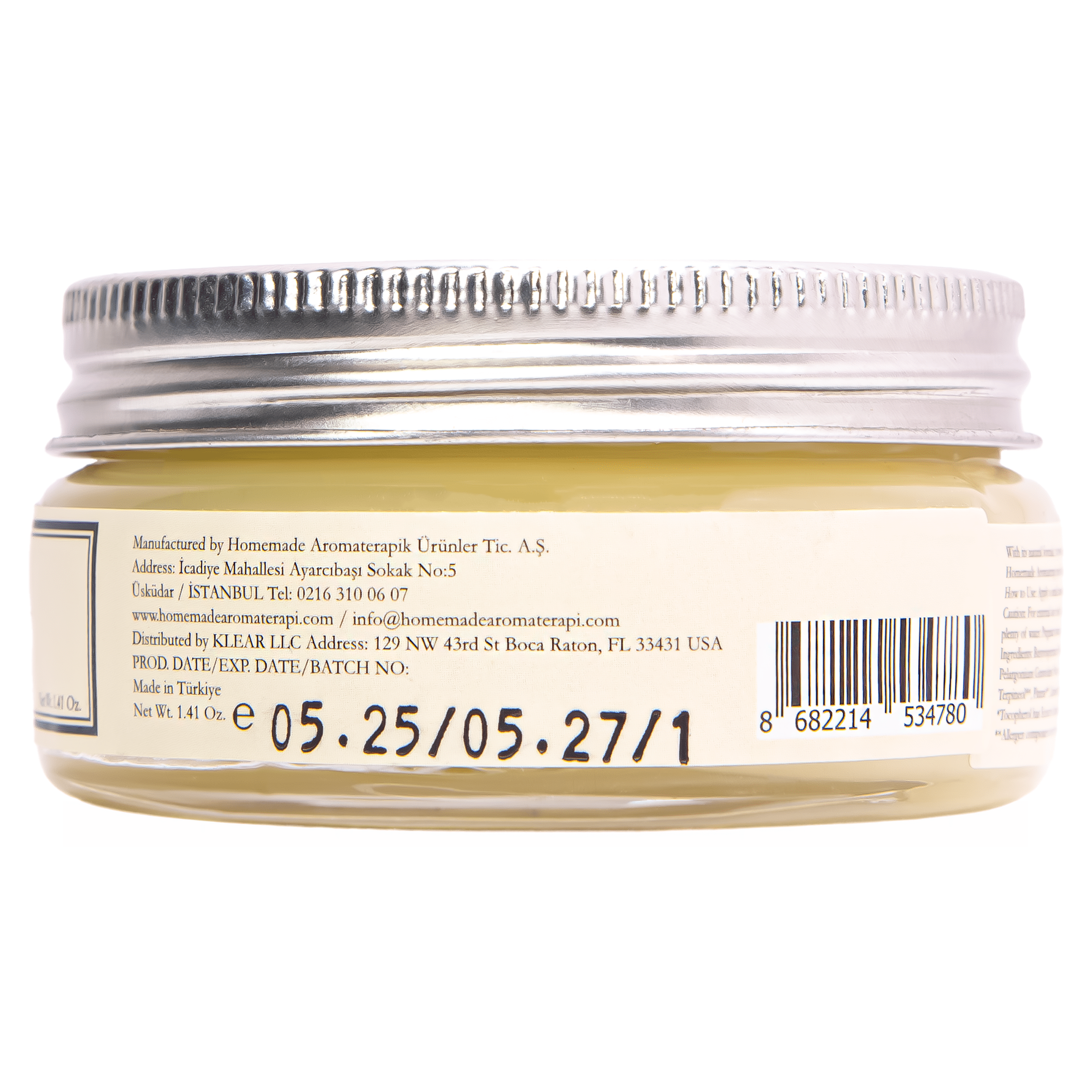 Homemade Aromaterapi | Shea Butter Hand Cream | Geranium + Lavender | 1.41 oz