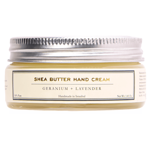 Homemade Aromaterapi | Shea Butter Hand Cream | Geranium + Lavender | 1.41 oz