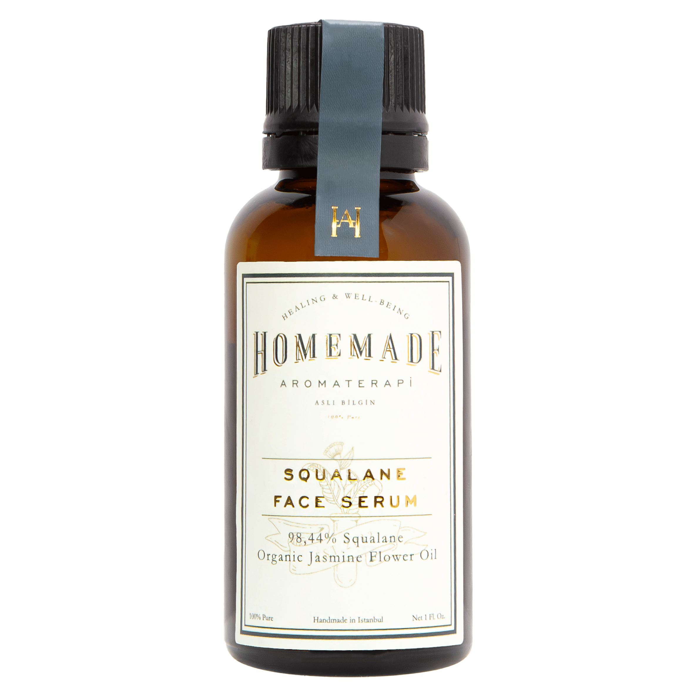 Homemade Aromaterapi | Squalane Face Serum – Jasmine Flower Oil + 98.44% Olive - Derived Squalane – 1 FL Oz. - Klearus