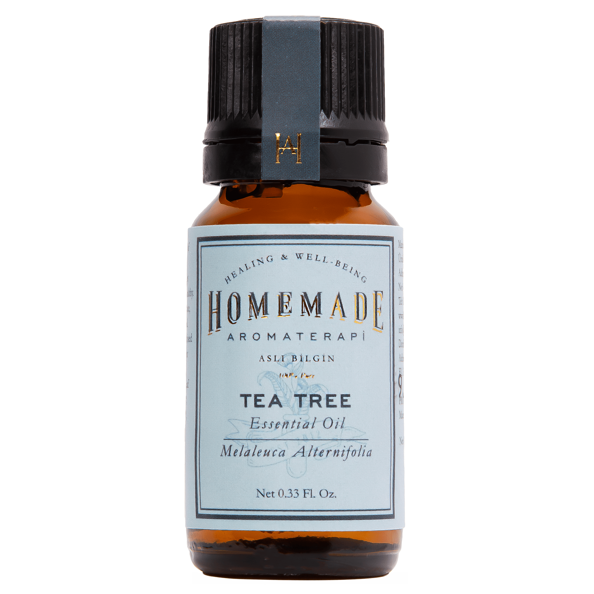 Homemade Aromaterapi | Tea Tree Essential Oil | Cleansing & Restorative | 0.33 FL Oz.