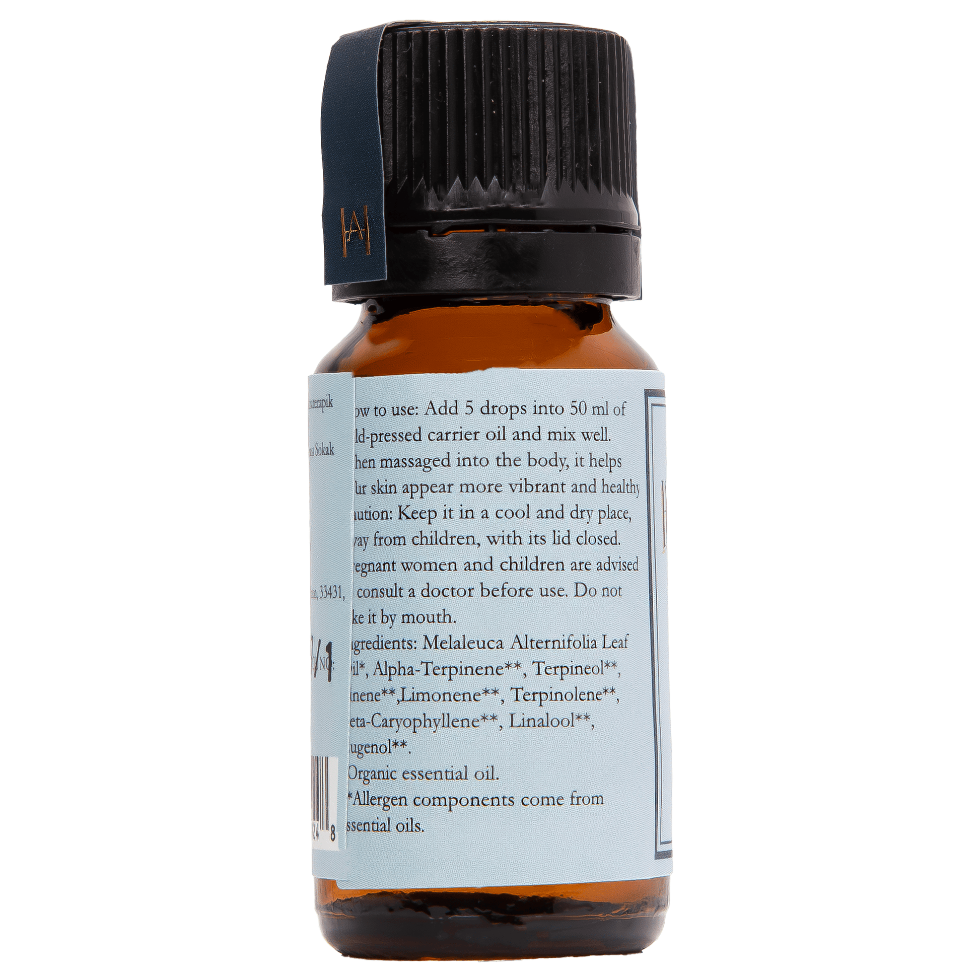 Homemade Aromaterapi | Tea Tree Essential Oil | Cleansing & Restorative | 0.33 FL Oz.